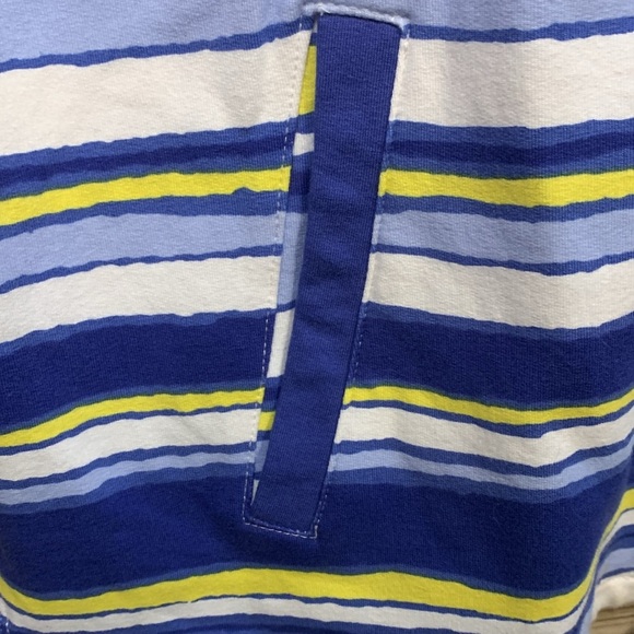 T by Talbots Zip Up Jacket Blue Yellow Blue With Cuffs 1X - Picture 2 of 11